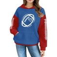 thumbnail image 7 of KAUOD Teen Girls Ribbed Hoodies Baseball Cute Pullover Hoodie Sweatshirts Kids Long Sleeve Fall Casual Tops Sweatshirts, 7 of 7