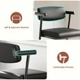 thumbnail image 4 of AKDSteel Tabourets de Bar Ensemble de 2, Tabourets de Bar Pivotants Réglables, Chaises de Bar en Similicuir, Hauteur de Comptoir Rembourrées avec Dossier Doux pour Îlot de Cuisine, 4 of 6