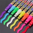 thumbnail image 5 of Triani 8Pcs Window Chalk Markers for Cars Glass Washable Liquid Chalk Markers with 10MM Wide Tips 8 Color Chalkboard Markers for Car Windows, Auto, Blackboards, Windshield, 5 of 7