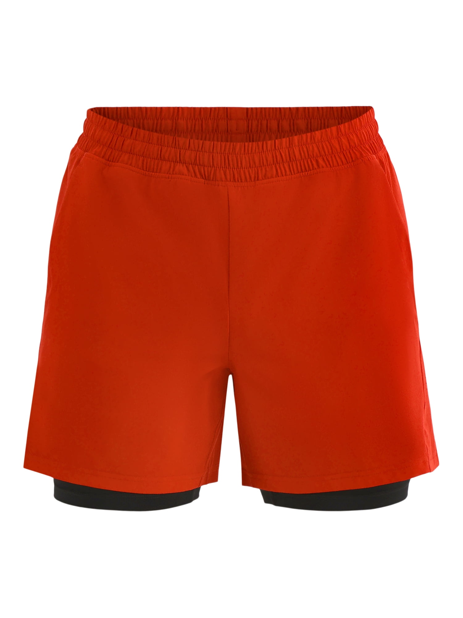 Athletic Works Men's and Big Men's 2 in 1 Gym Shorts with Liner, 6" & 8" Inseams, Sizes S-3XL