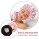 thumbnail image 3 of 2pcs para dormir sombrero redondo para dormir para dormir capó portátil capó satén sombrero para dormir ajustable, 3 of 6