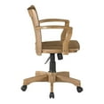 thumbnail image 2 of Bowery Hill Wood Bankers Office Chair with Wood Seat in Medium Oak Finish, 2 of 5