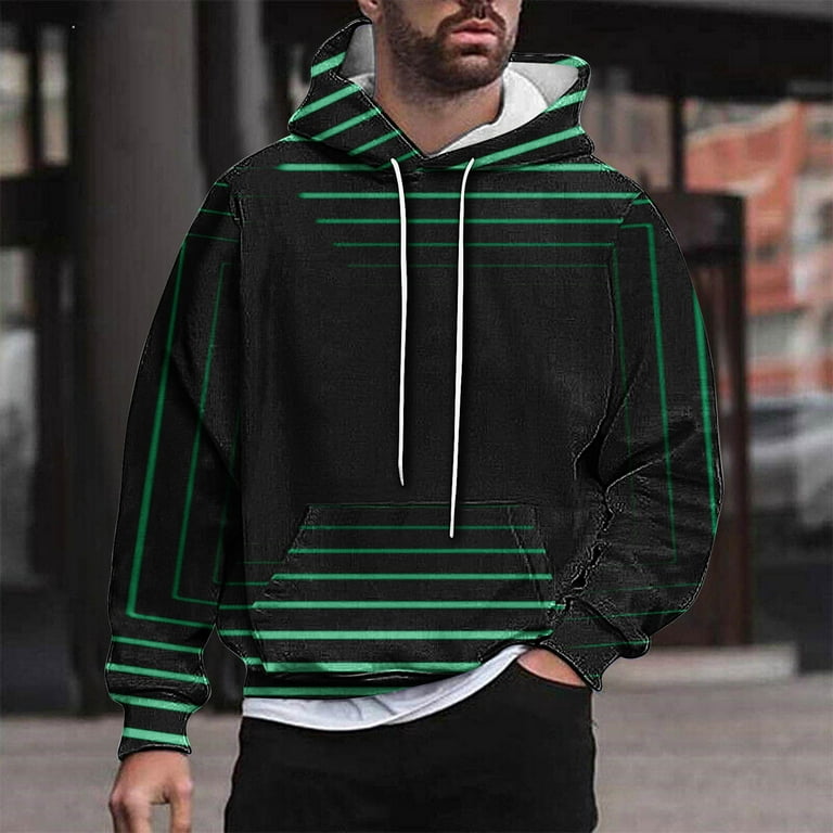 QIPOPIQ Men s Hoodies 3D Print Galaxy Pullover Hooded Sweatshirt Hoodies with Big Pockets for Teen Men Teen Boy Women Clearance