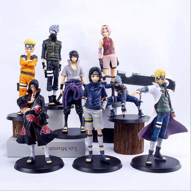 Figuras de acción de Naruto para niños, juguetes de modelos de colección, Uchiha, Itachi, Sasuke, Pain, Kakashi, Naruto, Shippuden, regalos1088