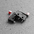 thumbnail image 1 of WRITWAA Micro Switch KW11 with 3 Pin Terminals Black Metal Plastic 10Pcs, 1 of 7