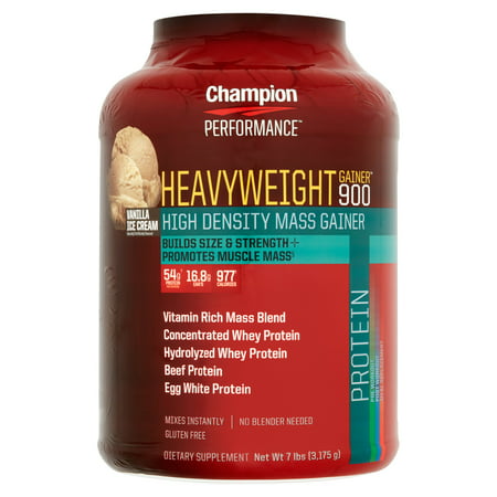 Champion Performance Heavyweight Gainer 900 Vanilla Ice Cream Compléments alimentaires, 7 lbs