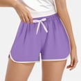 thumbnail image 2 of TOWED22 Girls Boys Athletic Shorts Toddler Soccer Sports Shorts Kids Quick Dry Gym Running Short(Purple,7-8 Y), 2 of 5