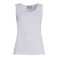 thumbnail image 4 of RealSize Women's Rib Muscle Tank Top, Sizes XS-3XL, 4 of 6