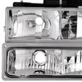 thumbnail image 5 of AKKON - For 1994-1998 GMC C/K 1500 2500 3500 Suburban Yukon Pickup Chrome Headlights+Corner Lamp+Bumper Lights Combo, 5 of 6