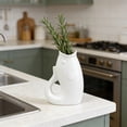 thumbnail image 6 of DefiDgd Exotic Ceramic Vase in Boho Style,Shaped Minimalist Style Flower Vase for Modern Home Living Room Dining Table Centerpiece Decor,Wedding Birthday Gift(A), 6 of 6