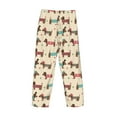 thumbnail image 5 of Goofa Dachshund Dog Puppy Printed Soft Pajama Pants for Men, Wide Leg Comfy Casual Lounge Yoga Pants-Small, 5 of 9