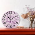 thumbnail image 2 of Simple Line Turtle 10 inch Wall Clocks Non Ticking Easy to Read Battery Decorative for Home Bathroom Kitchen Bedroom Living Room, 2 of 8