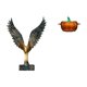 thumbnail image 1 of Estatua de la casa,Estatua de ala hecha a mano,artesanía de resina para cafetería,Plato de dulces,Plato de dulces de vidrio con tapa Tarro de dulces decorativo,Para el buffet de dulces,la, 1 of 8