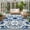 Blue, variant on Entwined Vine Washable Small Entryway Area Rugs 2'x3', Vintage Rustic Floral Yellow Blue Flower Green Leaf Washable Throw Rug Non-Slip Sturdy Edge Binding Carpet for Front Door Floor Room Entry