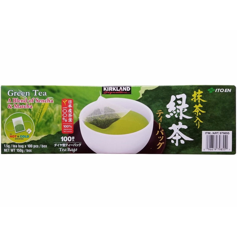 【Lサイズ】抹茶 茶 日本茶 GREEN TEA 看板 置物 雑貨 ライトBOX Kirkland Signature, Japanese Green Tea Bags, 100 ct, Matcha Blend