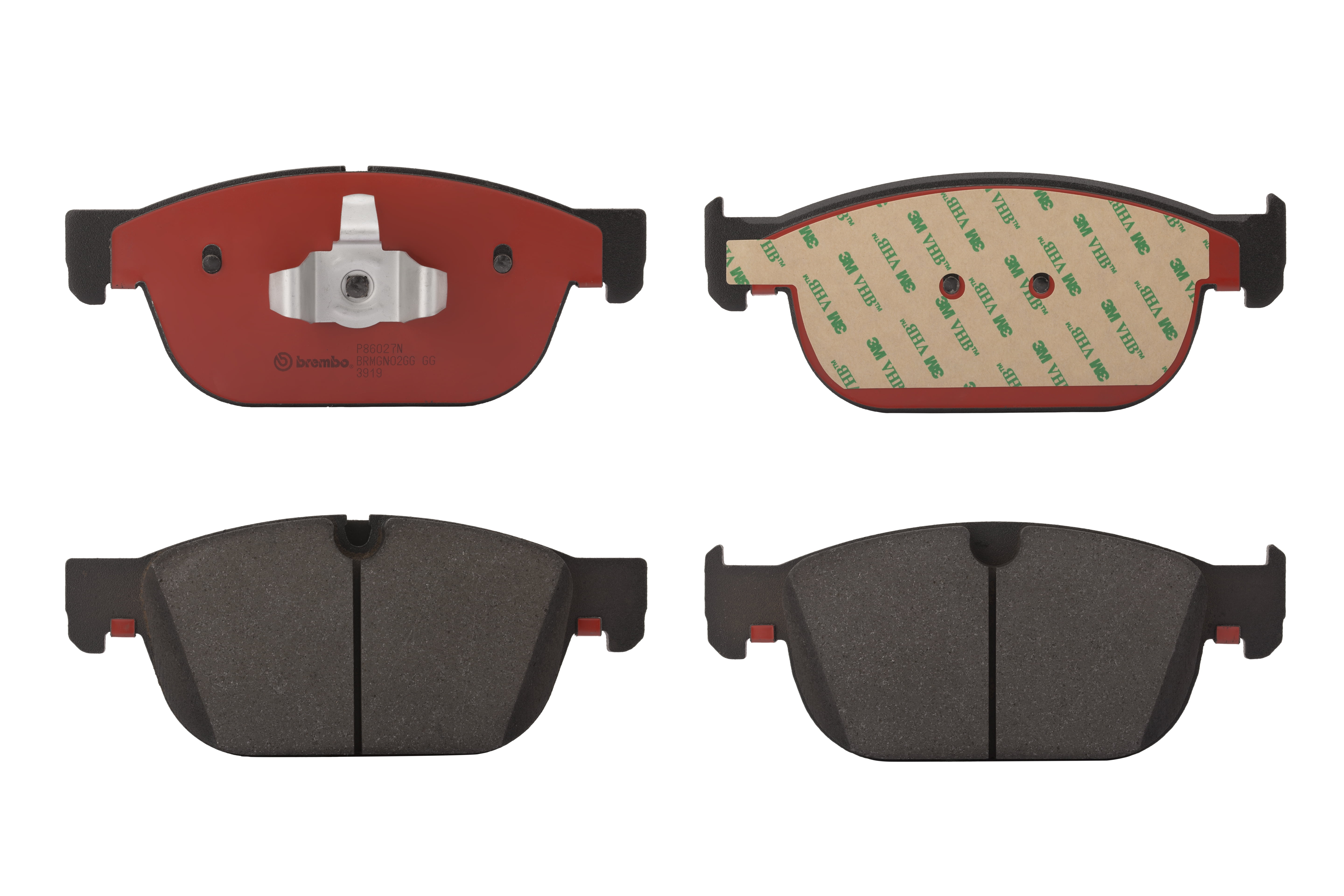 Brembo Front Ceramic NAO Brake Pad Set For Volvo S60 S90 V60 V90 XC40