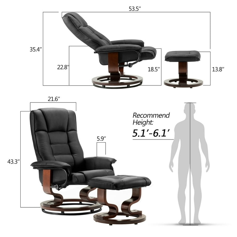 Mcombo swiveling recliner deals chair