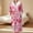 Pink, variant on BILIKEYU Elegant Valentine's Day Robe for Women Plush Luxe Heart Trim