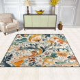 thumbnail image 2 of Yayeee Area Rugs for Living Room 6.7'x4.8' Non Slip Washable Bedroom Floor Carpet, Whimsical Leaves, 2 of 5