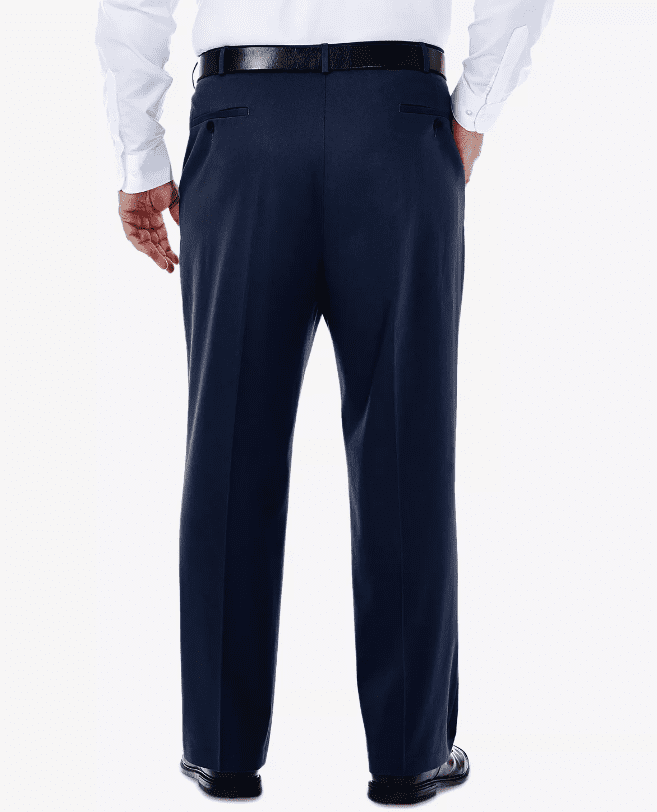 Haggar Men's Big & Tall Premium No Iron Khaki Classic Fit Pant (44W x 29L - 56W x 30L)