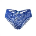 thumbnail image 5 of Eashery Womens Panties Plus Size Transparent Lace Thong Women Briefs Blue S, 5 of 5