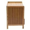 thumbnail image 2 of Dwellnix Modern Bamboo Nightstand with Drawer, Narrow Bedside Cabinet for Small Rooms, Freestanding Storage Table for Bedroom Organization & Minimalist Home Decor, 2 of 11