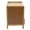 Wood Color, variant on Autrinix Rubberwood Bedside Table, Nordic Style Nightstand with Two Drawers, Easy-to-Install Storage Solution for Small Bedrooms