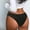 Black, variant on Odbmxy High Cut Womens Panties Seamless Briefs Women's Underwear Solid Color Soft White Stretch Underpants
