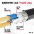 thumbnail image 4 of LyxPro Quad Series 10-Foot XLR Cable, 4-Conductor, Male to Female, 4 of 5