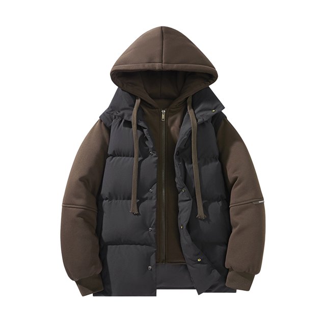 Veste d'Hiver pour Hommes Deux Pièces Rembourrée Chaude