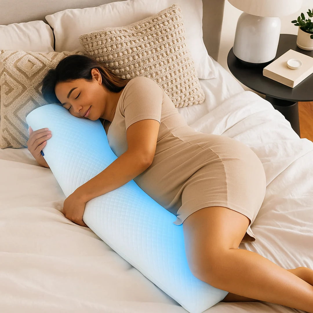 Magic Cooling Adjustable Shredded Memory Foam Cloud Body Pillow