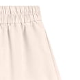 thumbnail image 3 of BRGZLK Boho Midi Skirt for Girls Summer Solid Color Elastic High Waist Lightweight Comfortable Flowy A-Line Pleated Beach Skirt White 5-6 Years, 3 of 4