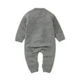 thumbnail image 5 of SYNPOS Baby Boy Girl Knitted Romper Outfits Infant Sweater Long Sleeve Jumpsuit Overalls One-piece Bodysuit Outerwear 0-24 Months, 5 of 13