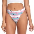thumbnail image 1 of Fotbe Flamingo1 Tanga Sin Costuras para Mujer con Estampado – Panties Invisibles, Transpirables y Cómodos para Uso Diario-XX-Large, 1 of 6