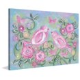 thumbnail image 3 of Marmont Hill "Birds in Garden" by Reesa Qualia Painting Print on Wrapped Canvas, 3 of 5