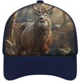 thumbnail image 1 of Deer Hunting Season Baseball Cap Classic Golf Cap Soft Dad Hat Multicolor Adjustable Low Profile Hat Unisex, 1 of 6