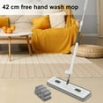 thumbnail image 7 of Balieda Flat Spin Mop with Mop Bucket, Stainless Steel Long Handle, Ergonomic Design, Drain Scraper, Ideal for Hardwood, Tile, and Laminate Floors, 6 Microfiber Pads, 7 of 7