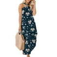 thumbnail image 2 of asdoklhq Womens Plus Size Clearance Dresses,Boho Sundress for Women Loose Dress Summer Casual Ladies Flowy Maxi Dresses Vacation Beach Dress with Pockets, 2 of 7