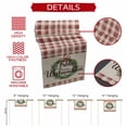thumbnail image 6 of Table Runner Dresser Scarves 60 Inch Long,Frohe Weihnachten Words on Linen Linen Dining Table Runners, 6 of 9