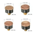 thumbnail image 2 of Uxcell Screwing Pool Cue Tips Replacement 10/11/12/13mm Pool Stick Tips Accessories Brown 24 Pcs, 2 of 5