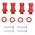 thumbnail image 3 of Adaptateur de Moyeu Hexagonal d'Extension de Roue, Adaptateurs d'Entraînement de Moyeu Hexagonal de Roue Durables en Alliage d'Aluminium Apparence Exquise pour 1/10 hors Route Voiture RC Rouge, 3 of 8