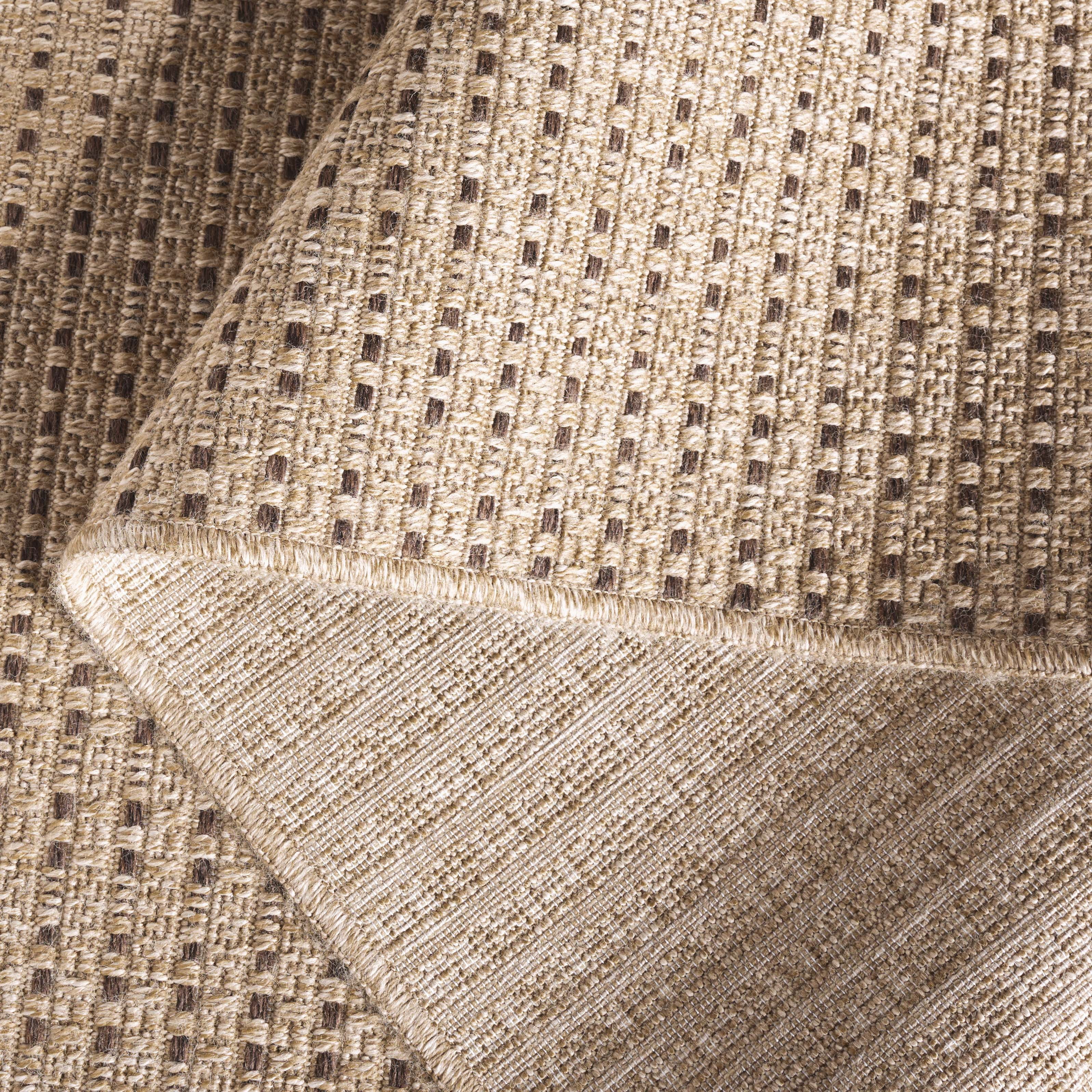 SAFAVIEH Retreat Drummond Solid Indoor/Outdoor Area Rug, Natural/Brown, 6'7" x 6'7" Round