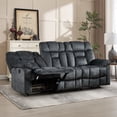 thumbnail image 4 of Bonzy Home Manual 3-Seat Reclining Sofa — Wide Backrests & Headrests, Gray, 4 of 7