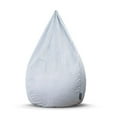 thumbnail image 2 of Gouchee Home Sambre Grey Bean Bag Chair – Soft Velvet Polyester Fabric with Polystyrene Bead Filling, Suitable for Adults and Teens, Lightweight & Portable Seating for Dorm or Living Room, 2 of 8