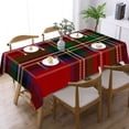 thumbnail image 3 of Scotland Royal Stewart Tartan Rectangular Tablecloth 60"x120" with Lace Edge, Washable Durable Table Cover for Dining, Indoor Outdoor Home Restaurant Decor, 3 of 5