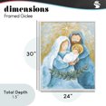 thumbnail image 4 of Stupell Industries Transitional Holy Nativity Trio with Garland White Framed Giclee Art, 24 x 30, by Diane Kater, 4 of 8