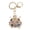 White, variant on Cute Ladybug Animal Keychain Bling Rhinestone Key Holder Bag Decor Accessory for Women, Red