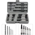 thumbnail image 4 of Kit de extractor de tornillos-12 piezas Extractor de guía de extracción fácil Juego de extractores de tornillos rígidos Herramientas de fijación de eliminación de pernos rotos, 4 of 5