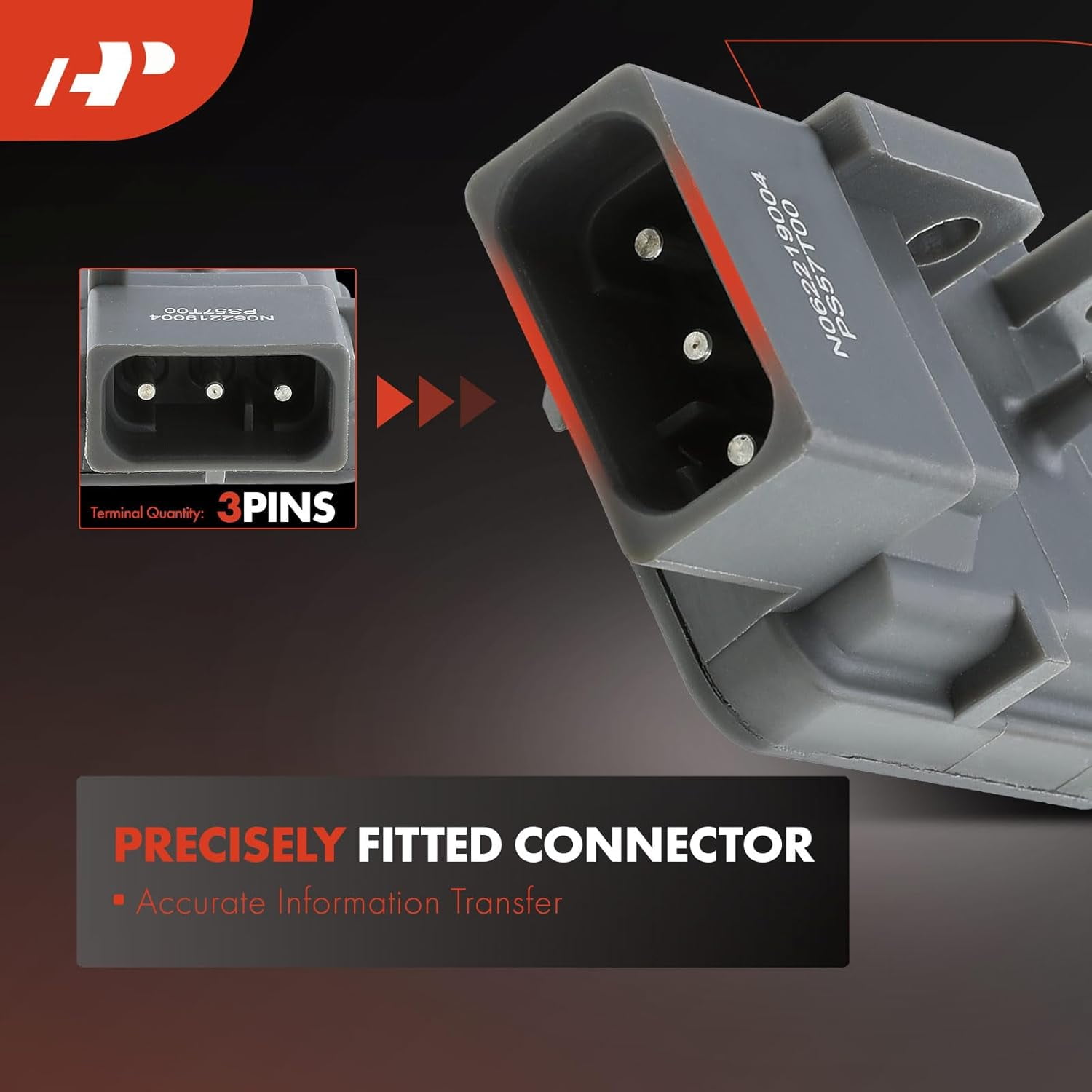 A-Premium Manifold Pressure MAP Sensor Compatible with 92-96 Jeep Dodge Models - Grand Cherokee Wagoneer Dodge Ram 1500 2500 3500 4000 Ramcharger Viper Dakota B150 B250 D150-2.5L 3.9L 5.2L 5.9L 8.0L
