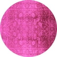 thumbnail image 1 of Ahgly Company Indoor Round Oriental Pink Industrial Area Rugs, 6' Round, 1 of 4